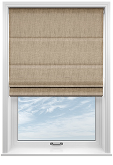 Rhea, Ochre - Twist&Fit Roman Blind